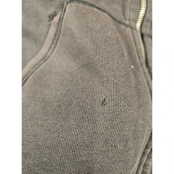 Polo Ralph Lauren Hoodie Mens Large Black Full Zip Fleece Sweatshirt Pony Jacket
